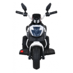 Motorek Fast Tourist na akumulator dla dzieci Biały + Audio + Światła + Ekoskóra - obrazek 5