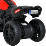 Motorek Fast Tourist na akumulator dla dzieci Czerwony + Audio + Światła + Ekoskóra - obrazek 11