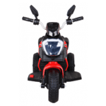 Motorek Fast Tourist na akumulator dla dzieci Czerwony + Audio + Światła + Ekoskóra - obrazek 5