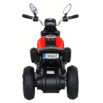 Motorek Fast Tourist na akumulator dla dzieci Czerwony + Audio + Światła + Ekoskóra - obrazek 6