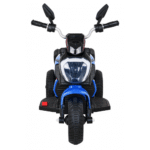 Motorek Fast Tourist na akumulator dla dzieci Niebieski + Audio + Światła + Ekoskóra - obrazek 5