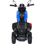 Motorek Fast Tourist na akumulator dla dzieci Niebieski + Audio + Światła + Ekoskóra - obrazek 6