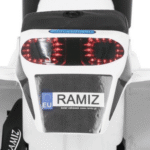 Motorek MiniBike na akumulator dla dzieci Biały + Dźwięki + Światła LED + Ekoskóra - obrazek 11