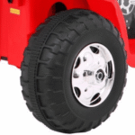 Motorek MiniBike na akumulator dla dzieci Czerwony + Dźwięki + Światła LED + Ekoskóra - obrazek 10