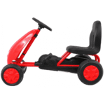 Pierwszy Gokart na pedały dla najmłodszych Czerwony + Napęd łańcuchowy + Koła z gumą - obrazek 7