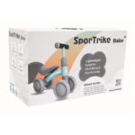 Pierwszy Rowerek biegowy PettyTrike dla dzieci Biały 4-kołowy Jeździk SporTrike - obrazek 10