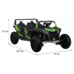 Pojazd 4-osobowy Buggy ATV RACING UTV2000 Z Baterią Li-ion Zielony - obrazek 6
