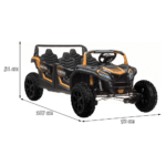 Pojazd 4-osobowy Buggy ATV RACING UTV2000 Z Baterią Li-ion Złoty - obrazek 8