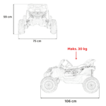 Pojazd Buggy ATV Defend 4x4 Fioletowy Licencja KUROMI - obrazek 15