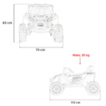 Pojazd Buggy UTV 2000M Racing Zielony - obrazek 14