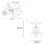 Pojazd Chopper INDIAN Niebieski - obrazek 12