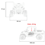 pojazd farmer truck utv racing czerwony - zdjecie produktu 13