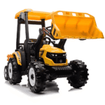 pojazd mega traktor d68 z przyczepka zolty