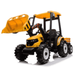 pojazd mega traktor d68 z przyczepka zolty - zdjecie produktu 1