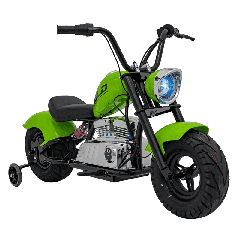 pojazd motorek chopper warrior zielony