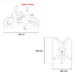 Pojazd Motorek Future 88 Biały - obrazek 14
