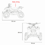 pojazd quad spalinowy renegade hiperfect 49cc czerwony - zdjecie produktu 13
