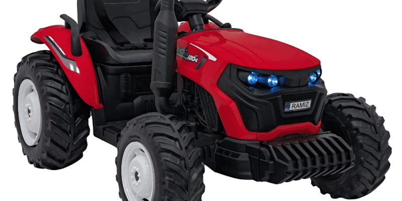pojazd traktor grow 1804 czerwony