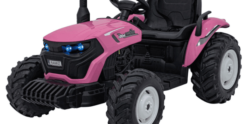 pojazd traktor grow 1804 rozowy - zdjecie produktu 1