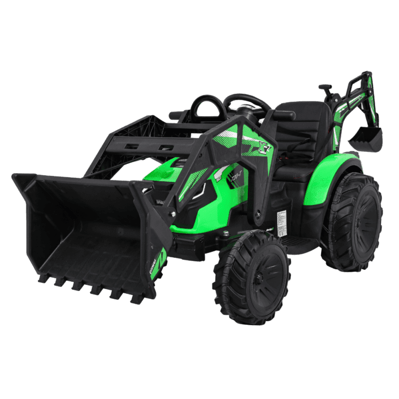 pojazd traktor z przyczepa 720 t zielony - zdjecie produktu 1
