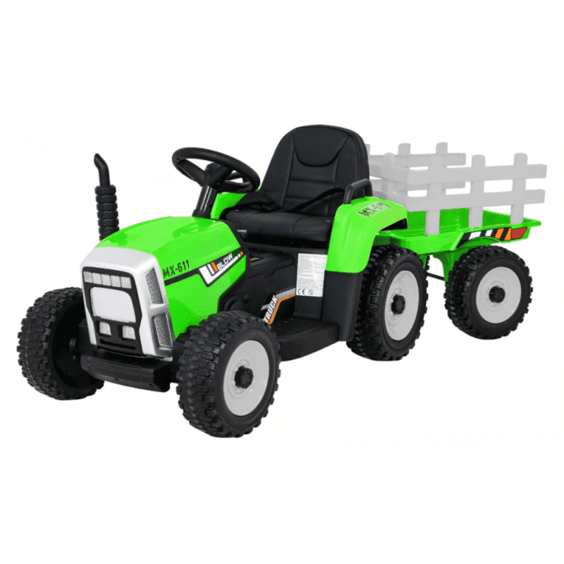 pojazd traktor z przyczepa blow zielony - zdjecie produktu 1