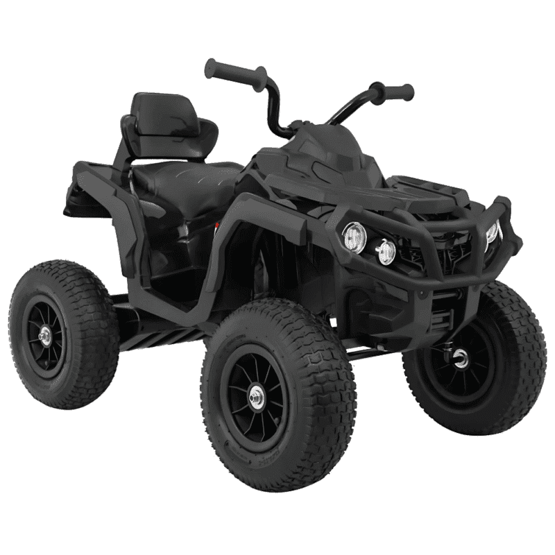 quad atv air na akumulator dla dzieci czarny kola pompowane radio mp3 wolny start