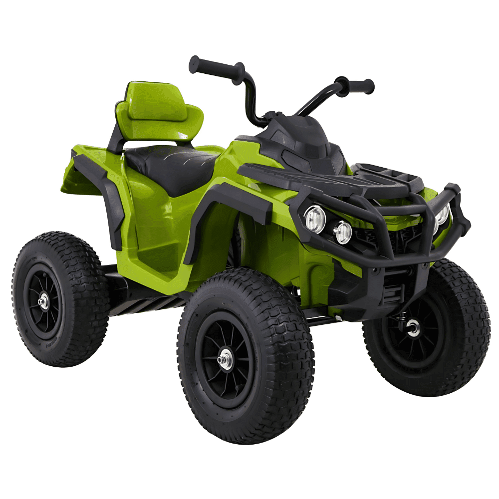 quad atv air na akumulator dla dzieci zielony kola pompowane radio mp3 wolny start