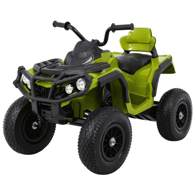 quad atv air na akumulator dla dzieci zielony kola pompowane radio mp3 wolny start - zdjecie produktu 1