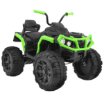 Quad ATV na akumulator dla dzieci Czarno-zielony + Koła EVA + Radio MP3 + LED + Wolny Start