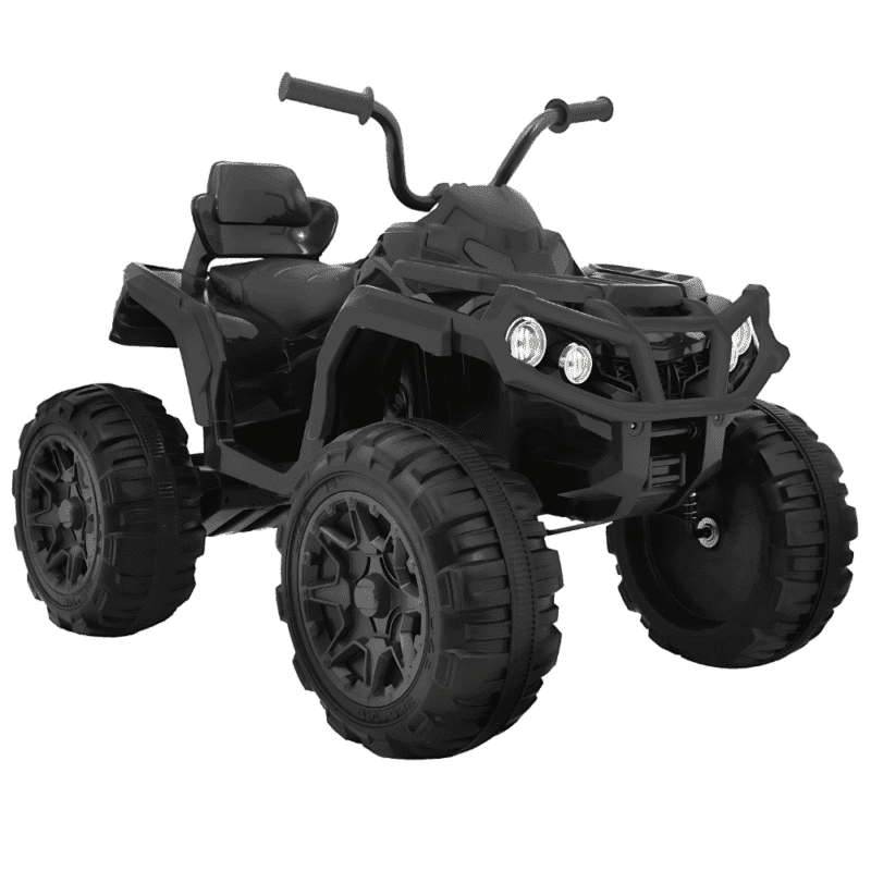 quad atv na akumulator dla dzieci czarny kola eva radio mp3 led wolny start