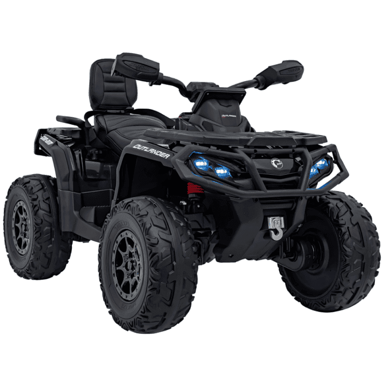 quad can am outlander atv czarny