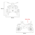 Quad Can Am Outlander ATV Żółty - obrazek 12