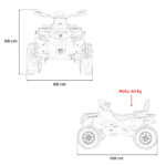Quad Can Am Outlander ATV z Pilotem Czerwony - obrazek 12