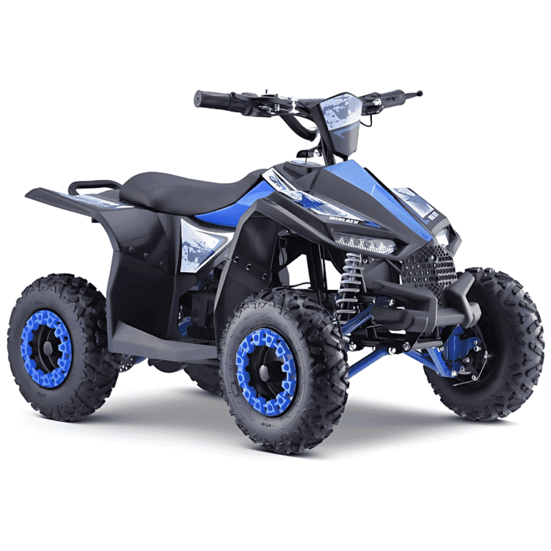 quad hiperfect na akumulator niebieski 35km h silnik bezszczotkowy 1000w kola pompowane regulacja siedzenia