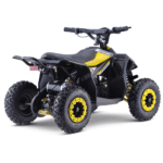 Quad HIPERFECT na akumulator Żółty 35km/h + Silnik bezszczotkowy 1000W + Koła pompowane + Regulacja siedzenia - obrazek 3