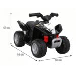 Quad Honda 250X TRX na akumulator Czarny + Klakson + LED + Ekoskóra - obrazek 9