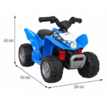 Quad Honda 250X TRX na akumulator Niebieski + Klakson + LED + Ekoskóra - obrazek 10