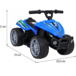 Quad Little Monster na akumulator dla najmłodszych Niebieski Napęd 25W - obrazek 10