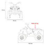 Quad Maverick ATV Czerwony - obrazek 10