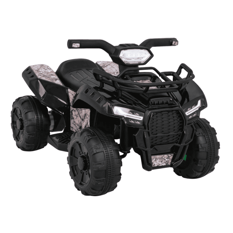 quad storm na akumulator dla dzieci czarny silnik 25w mp3 usb led