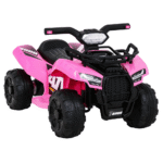 Quad Storm na akumulator dla dzieci Różowy + Silnik 25W + MP3 USB + LED
