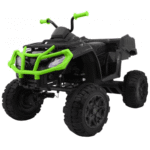 Quad XL ATV 2,4GHz na akumulator dla dzieci Czarno-Zielony + Pilot + Napęd 4x4 + Bagażnik + Wolny Start + EVA + Audio LED - obrazek 2