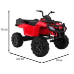 Quad XL ATV 2,4GHz na akumulator dla dzieci Czerwony + Pilot + Napęd 4x4 + Bagażnik + Wolny Start + EVA + Audio LED - obrazek 10