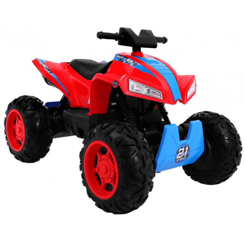 quad na akumulator sport run dla dzieci czerwony naped 4x4 led radio mp3