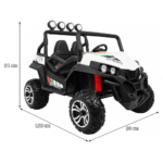 Terenowe Grand Buggy Lift dla dzieci Biały + Napęd 4x4 + Pilot + Bagażnik + Radio MP3 + LED - obrazek 12