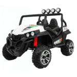 Terenowe Grand Buggy Lift dla dzieci Biały + Napęd 4x4 + Pilot + Bagażnik + Radio MP3 + LED - obrazek 2