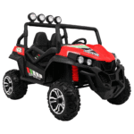 Terenowe Grand Buggy Lift dla dzieci Czerwony + Napęd 4x4 + Pilot + Bagażnik + Radio MP3 + LED