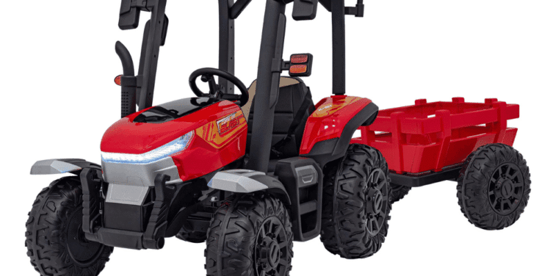 traktor blast z przyczepka czerwony - zdjecie produktu 1