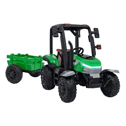 traktor blast z przyczepka zielony