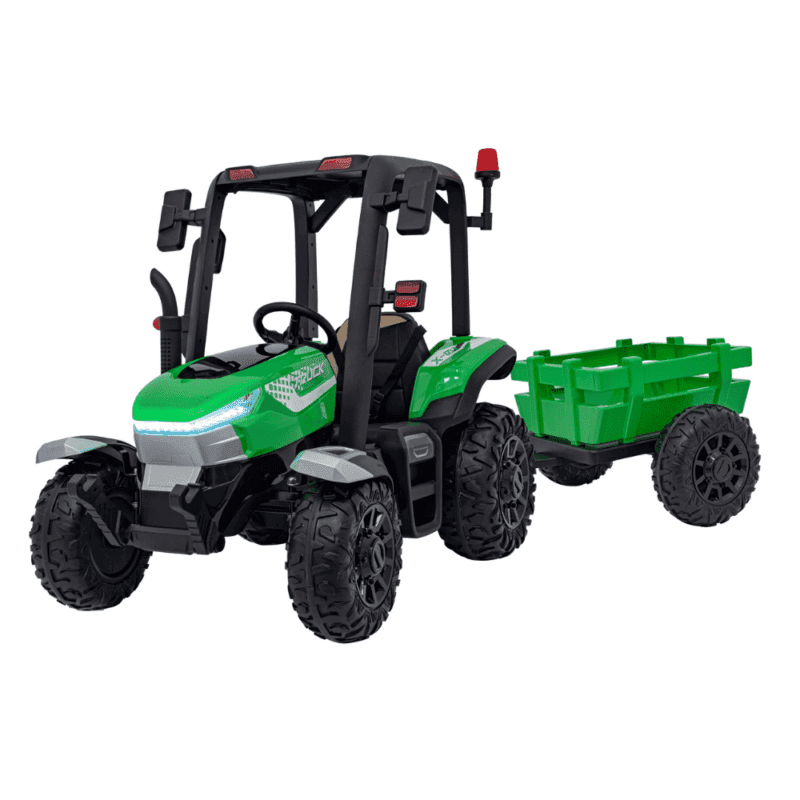 traktor blast z przyczepka zielony - zdjecie produktu 1